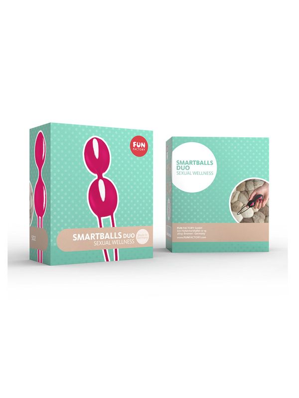 Fun Factory Smartballs Duo White/India Red