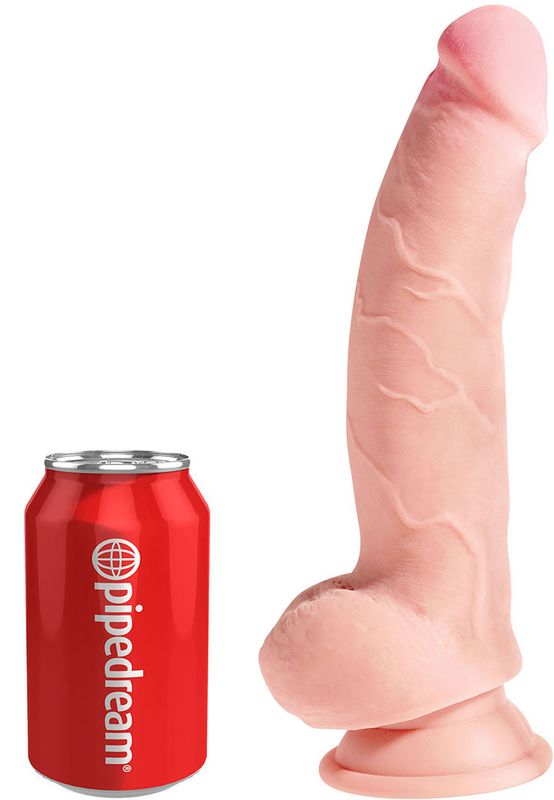 King Cock Plus Triple Density Dildo med Pung 24 cm