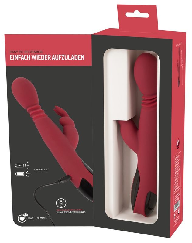 You2Toys Thrusting Rabbit Vibrator m. Varmning