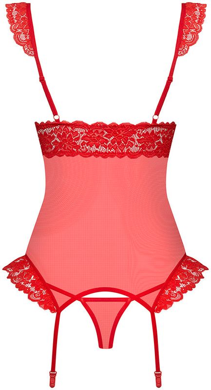 Obsessive Poppina 863 Bustier – Rød og Forførende