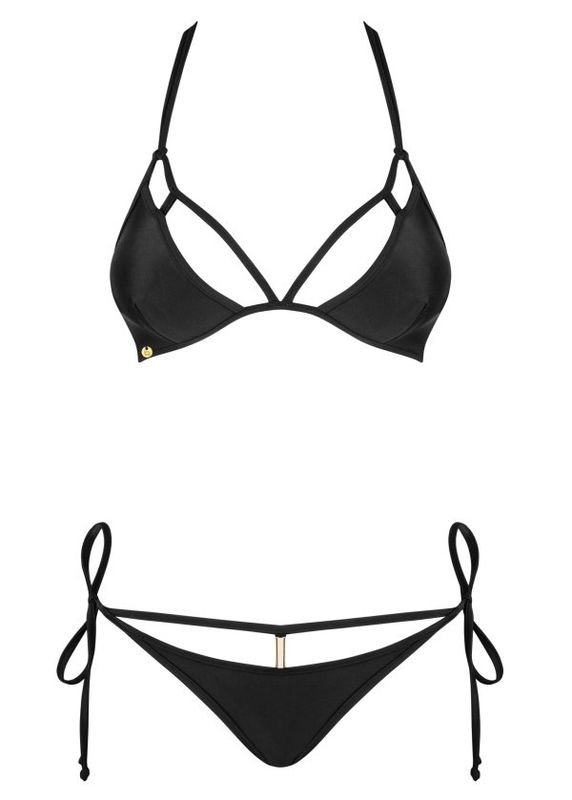 Obsessive Costarica – Svart bikini-sett med snøring og sensuell passform
