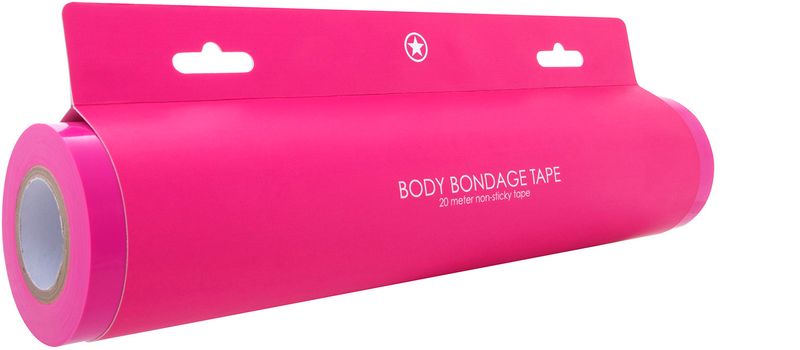 OUCH! Body Bondage Tape Svart, Klebefri Bondagetape for Sensuell Lek