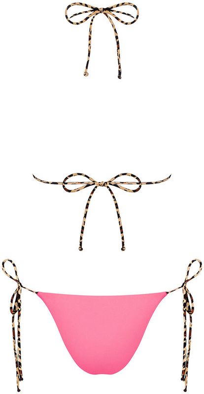 California Bikini,  Vendbar leopard og rosa bikini fra Obsessive
